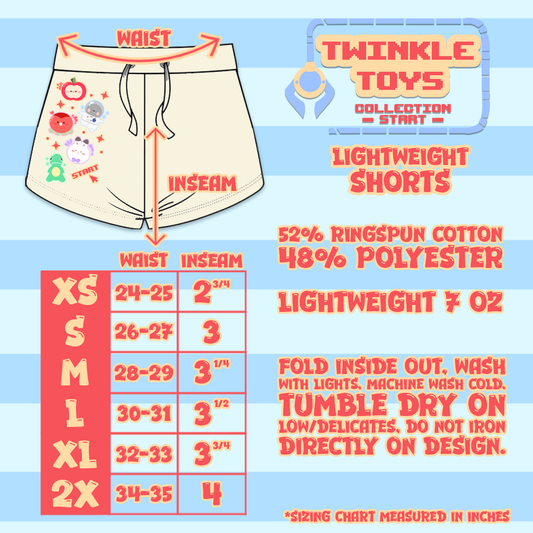 PREORDER Twinkle Toys Lightweight Sweatshorts