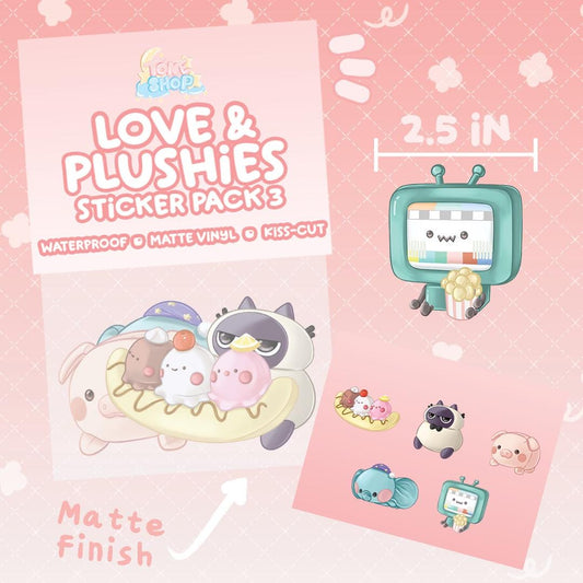 Love & Plushies Sticker Packs | Zayne, Rafayel, Xavier, Caleb, Sylus | Plushies | Wanderers