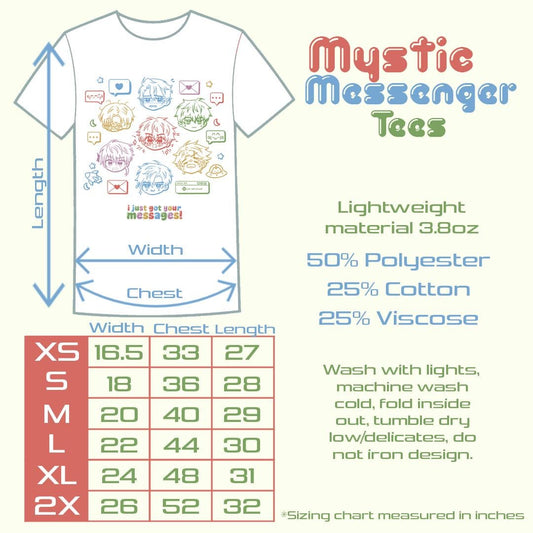 I Just Got Your Messages Tees | MysMes | 707, Unknown, Jumin Han, Yoosung, Zen, Jaehee, V