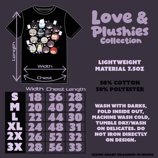 Love and Plushies Tees | Love & Deepspace | Zayne, Caleb, Xavier, Rafayel, Sylus