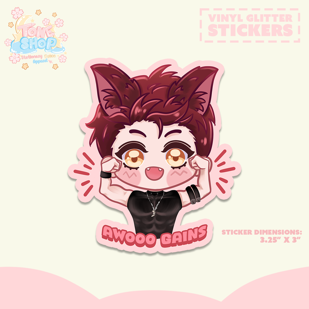 Awooo Gains Valko Sticker