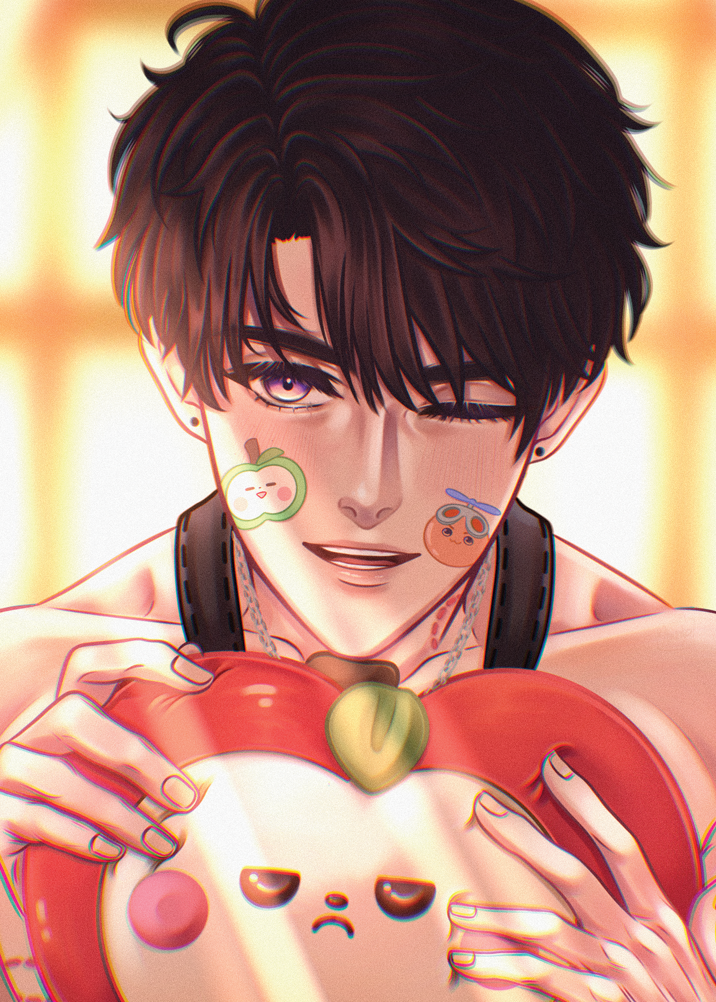Caleb Indulgent Scheme & Sunny Apple Print
