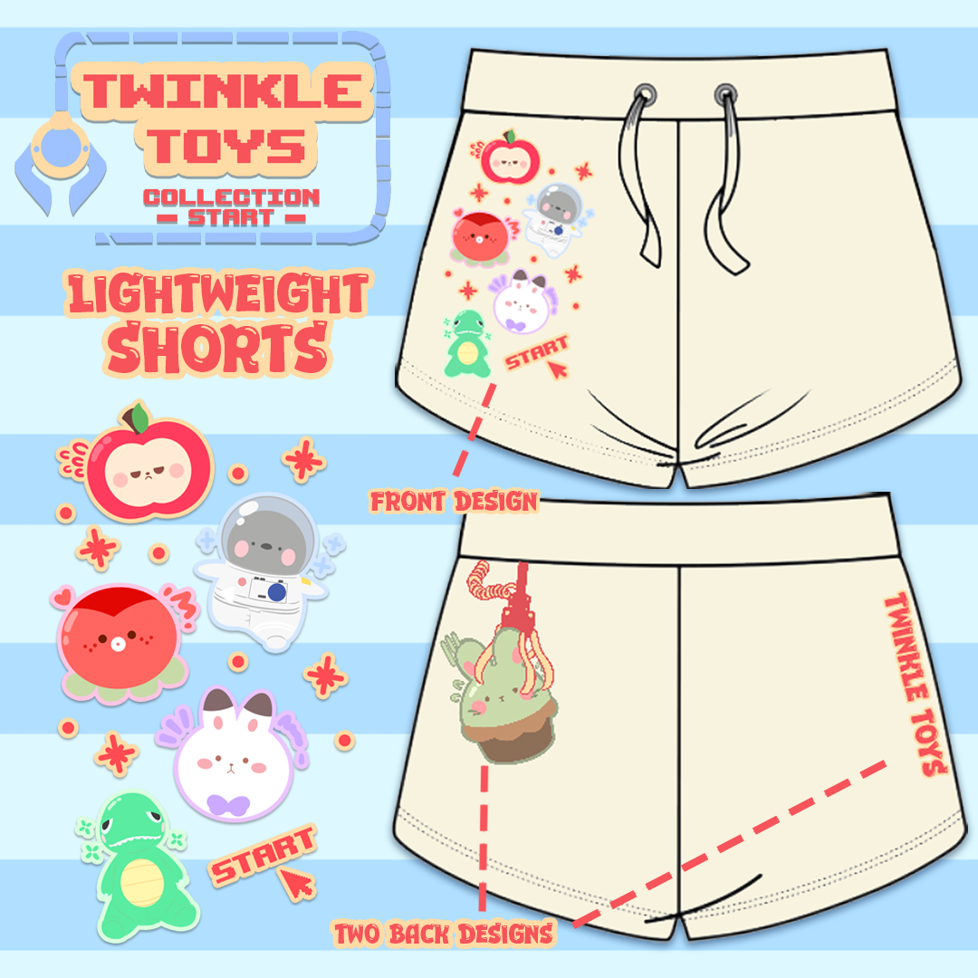 PREORDER Twinkle Toys Lightweight Sweatshorts | Twinkle Toys Collection