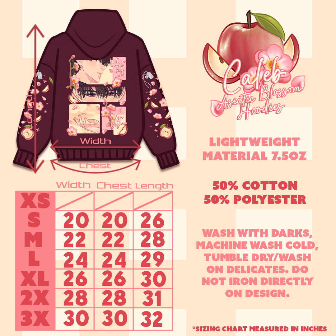 Caleb Asiatic Blossom Hoodies
