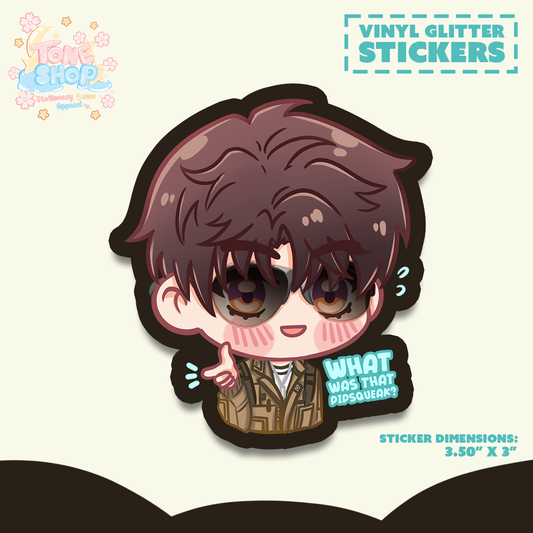 What was that pipsqueak? Caleb Sticker