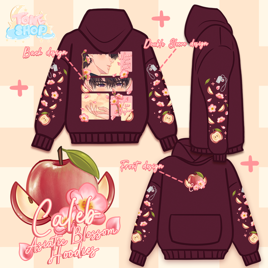 Caleb Asiatic Blossom Hoodies | Floracomic Collection: A LADS Manga Inspired Series