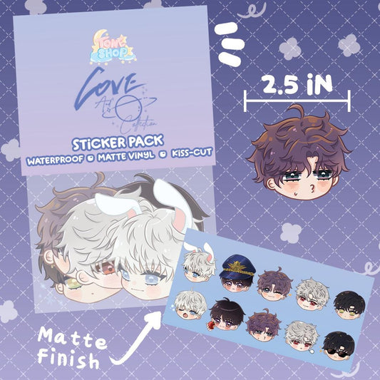 Love & Plushies Sticker Packs | Zayne, Rafayel, Xavier, Caleb, Sylus | Plushies | Wanderers