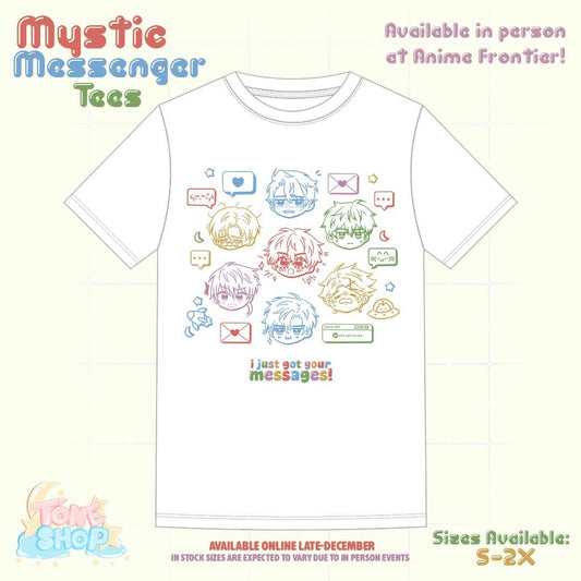 I Just Got Your Messages Tees | MysMes | 707, Unknown, Jumin Han, Yoosung, Zen, Jaehee, V