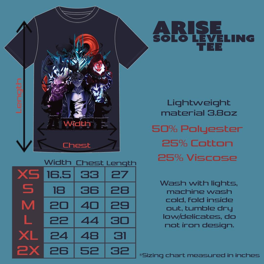 Arise Tees | Solo Leveling | Sung Jinwoo