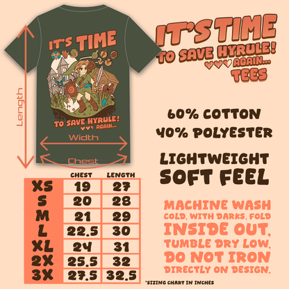 It's Time To Save Hyrule! ...Again Tees