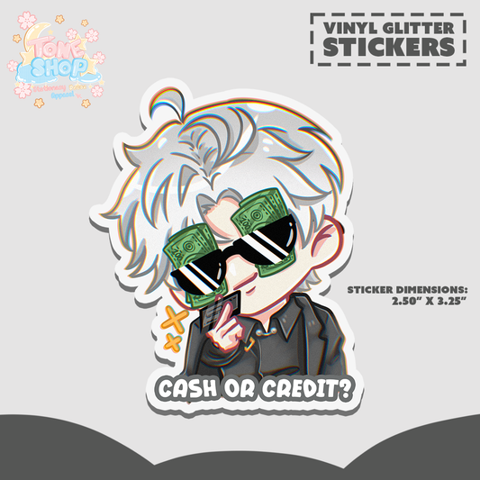 Cash or Credit? Sylus Sticker