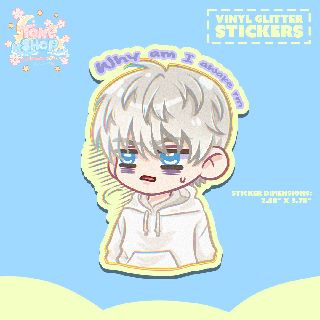 Why am I awake rn? Xavier Sticker